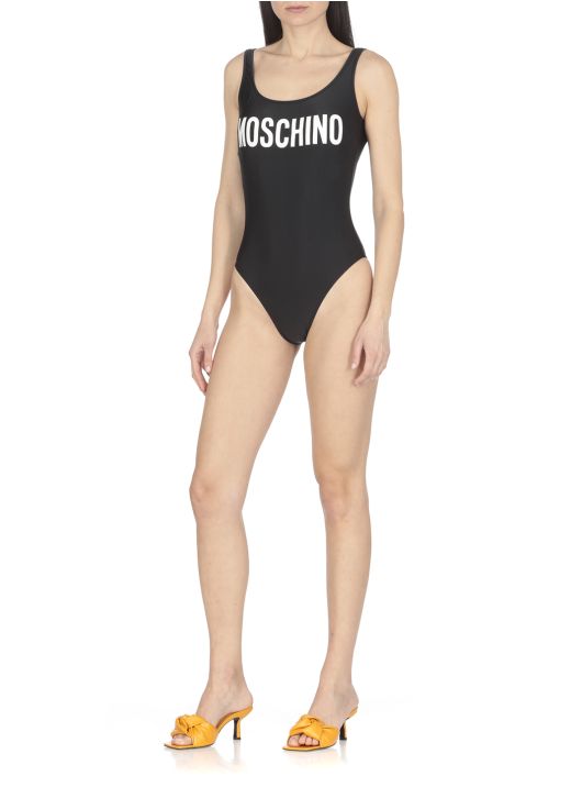 One piece swimsuit with logo