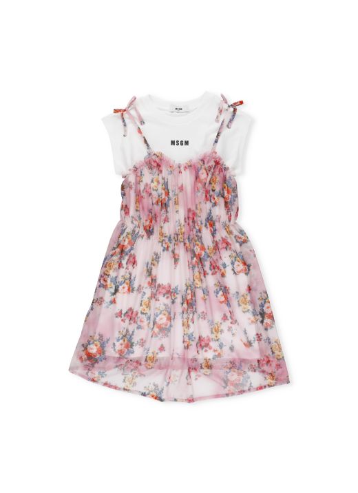 Floral dress with t-shirt