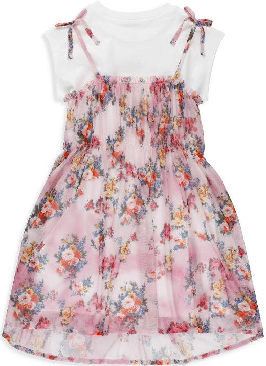 Floral dress with t-shirt