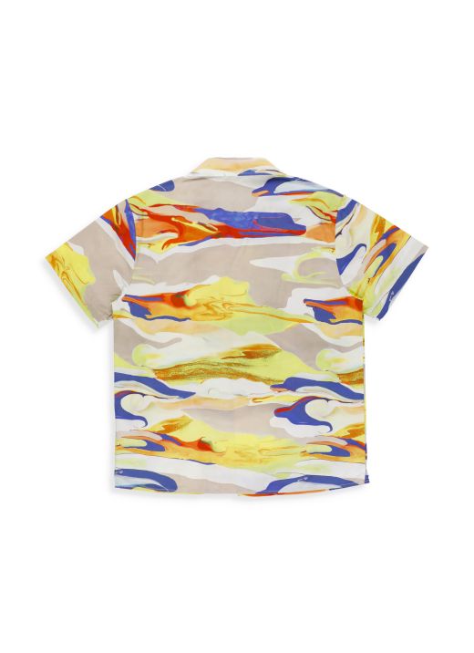 Camicia con stampa multicolor