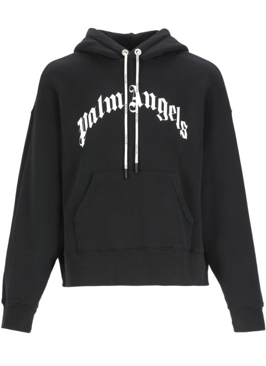 Cotton hoodie with logo
