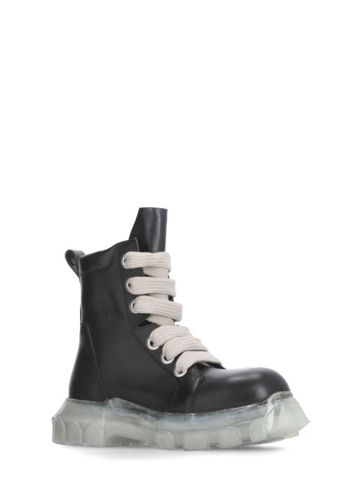 Leather army boot