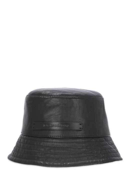 Leather bucket hat