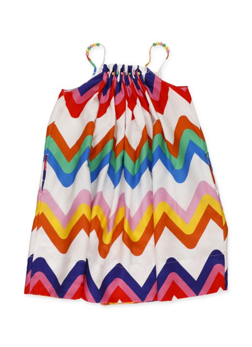 Dress with zigzag print
