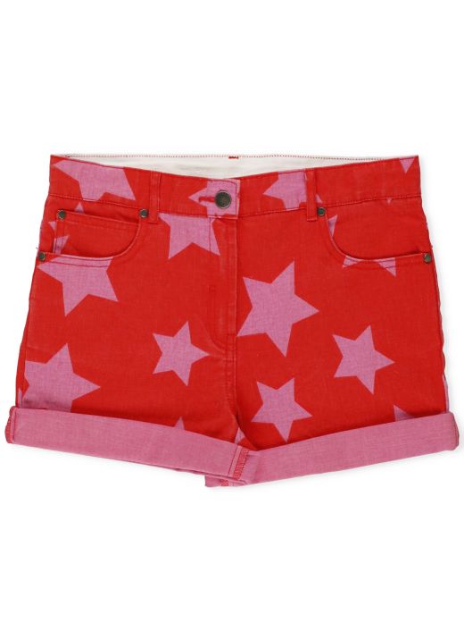 Shorts con stampa stelle