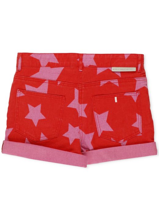 Shorts with stars print