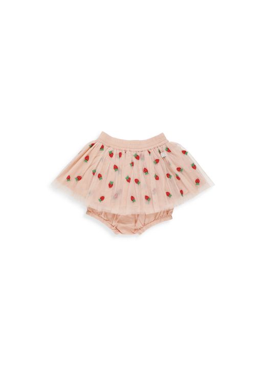 Skirt with  strawberries tulle