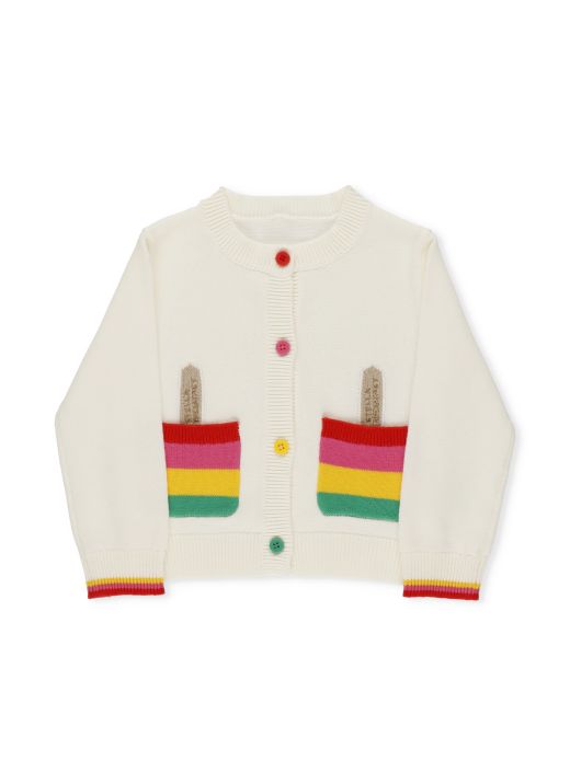 Knitted cardigan with Ice Cream pockets