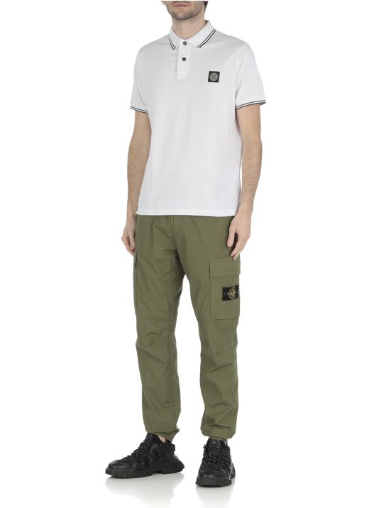 Polo shirt with patch