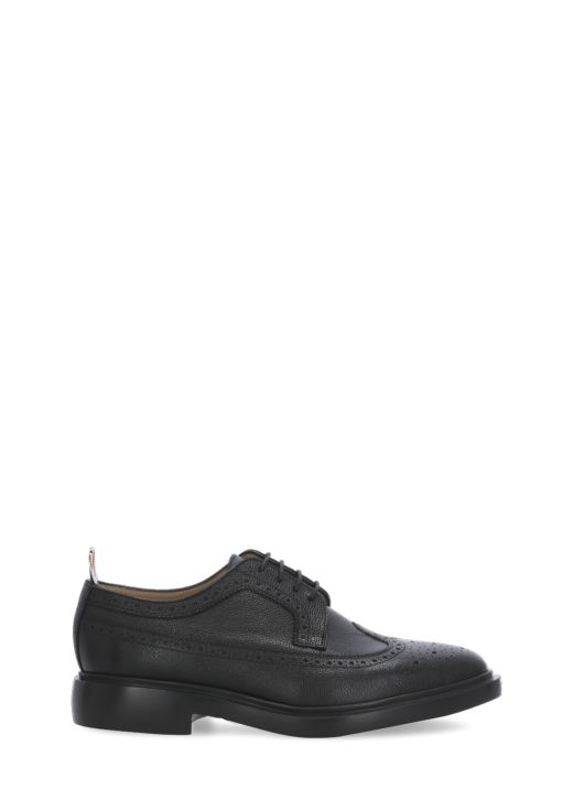 Leather lace-up shoes