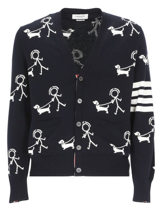 Cardigan with embroideries