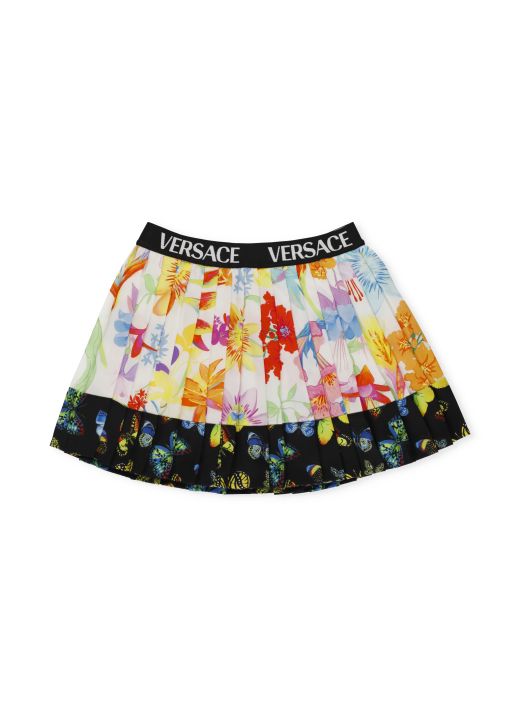 Versace Jardin pleated skirt