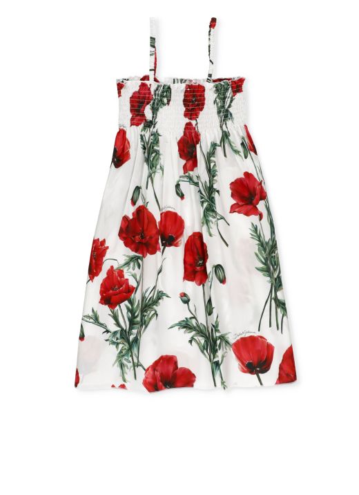 Dress with poppies print