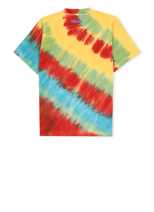 T-shirt tie dye con logo