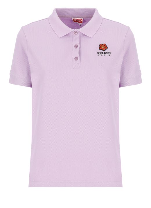 Cotton polo shirt with embroidery
