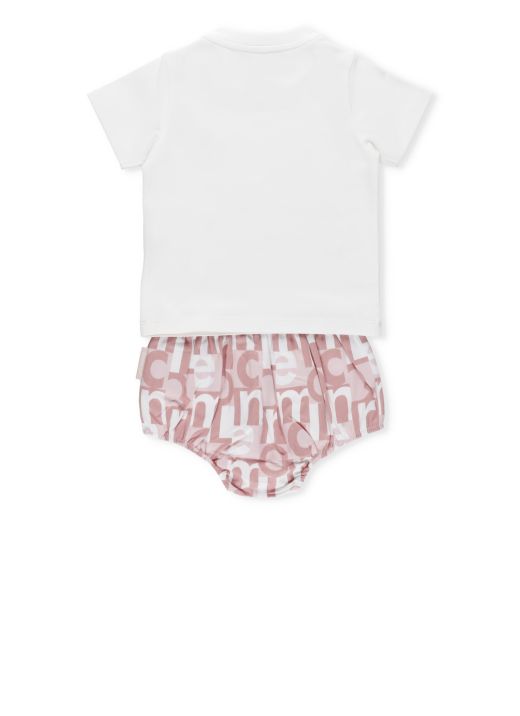 Logoed two pieces baby outfit
