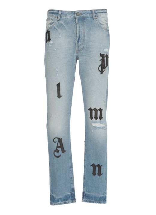 Wash jeans with applications