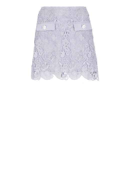 Guipure lace skirt