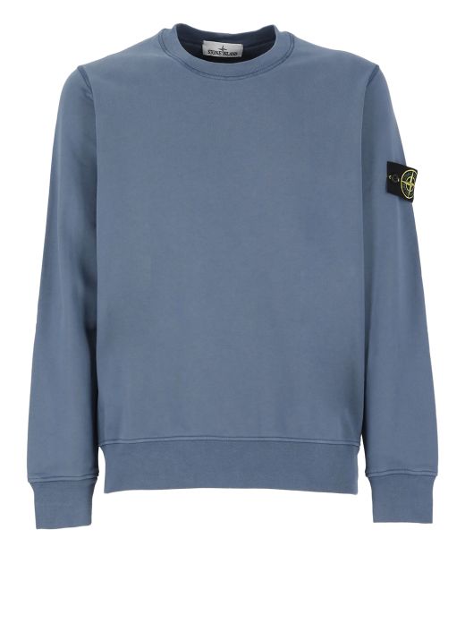Sweatshirt with logoed patch