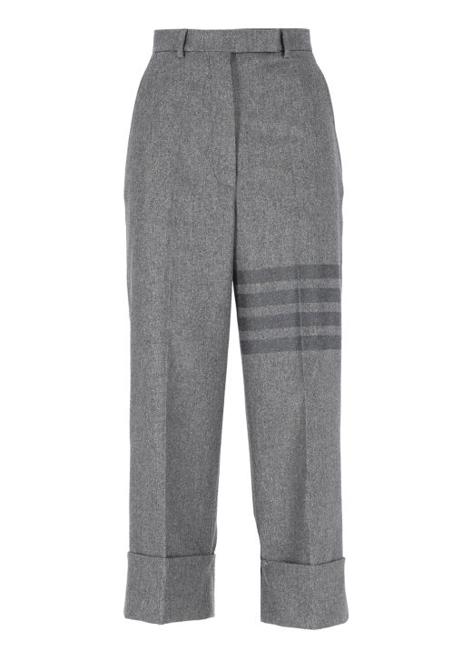 4-Bar flannel trousers