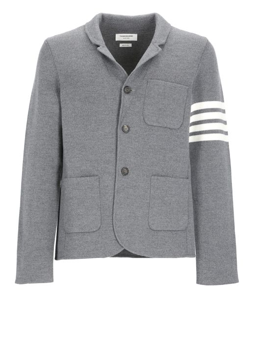 Merino wool single-breasted jacket