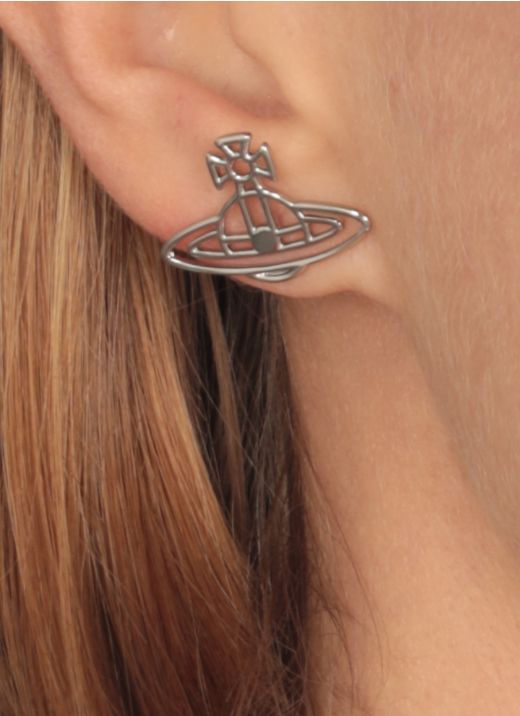 Thin Lines Flat Orb earrings