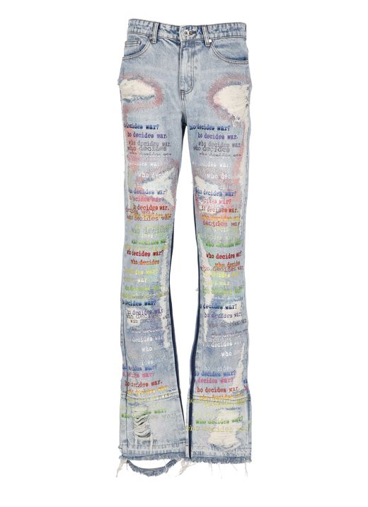 Roygbiv Scripture Denim jeans