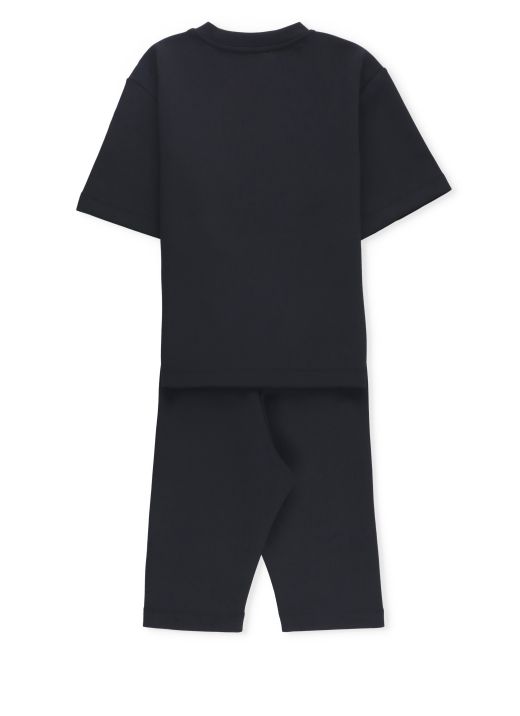 Two-piece jumpsuit with logo