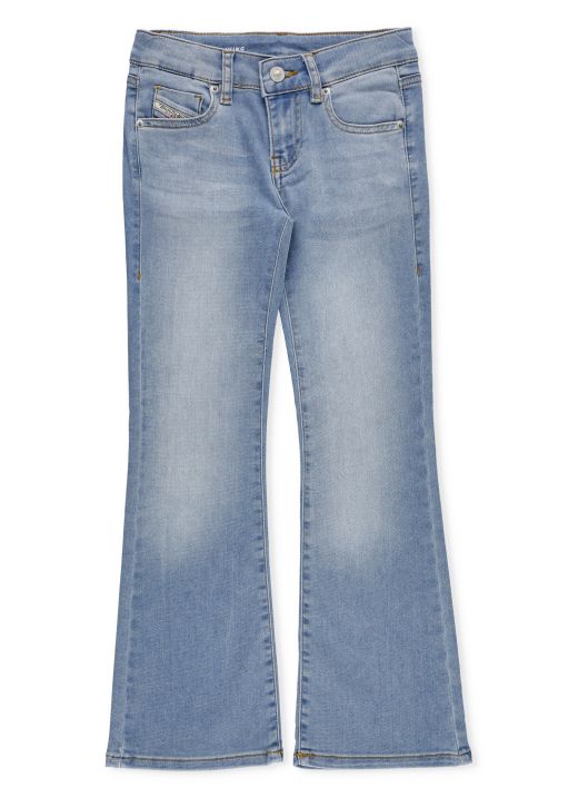 Jeans a zampa in cotone