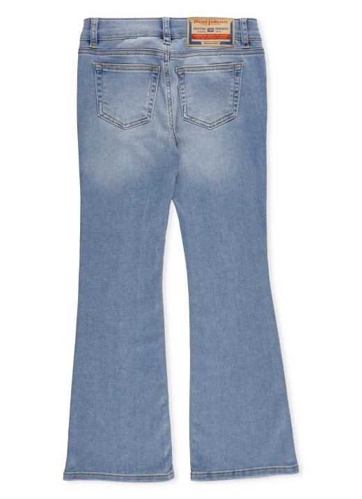 Cotton flared jeans