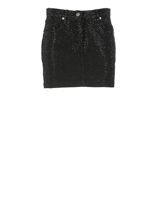 Mini skirt with strass