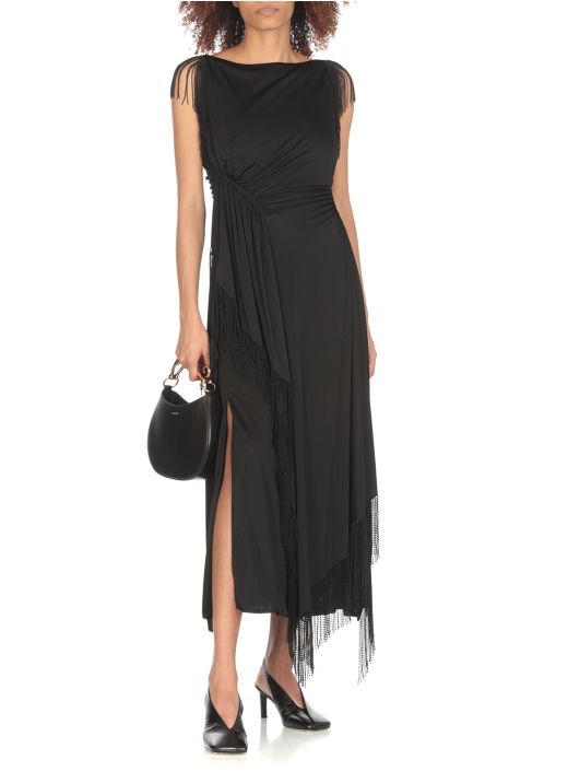 Long dress with fringes