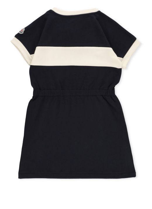 Cotton dress with logo