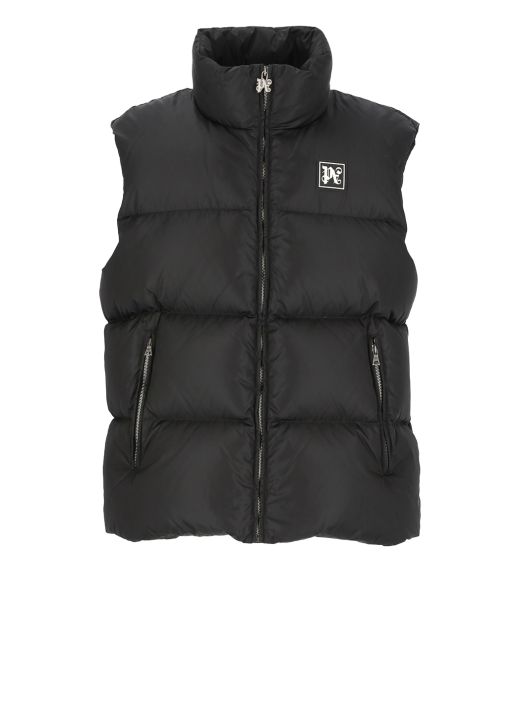 Padded and quilter sleeveless jacket