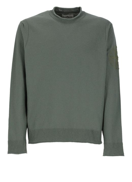 Logoed cotton sweater