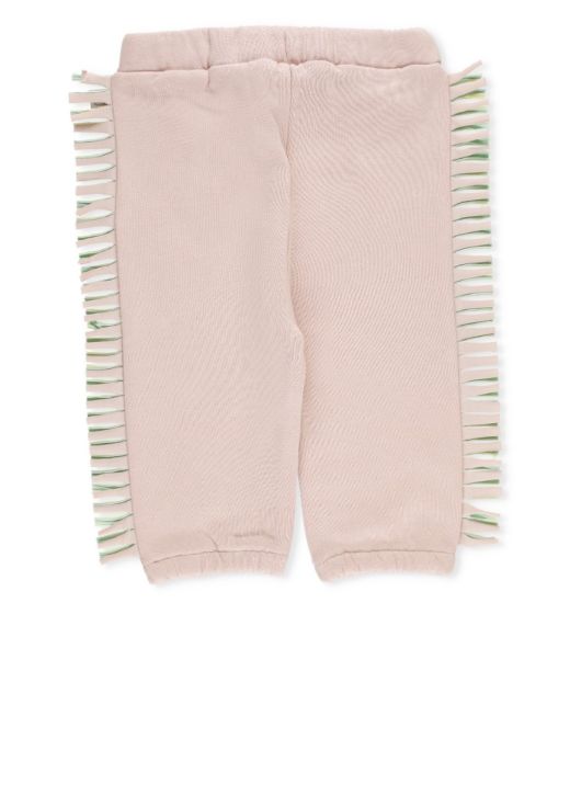 Pants with fringes